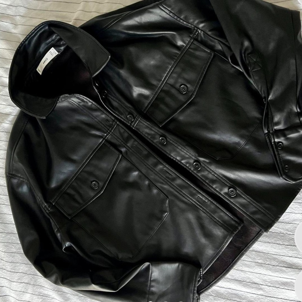 asos leather jacket